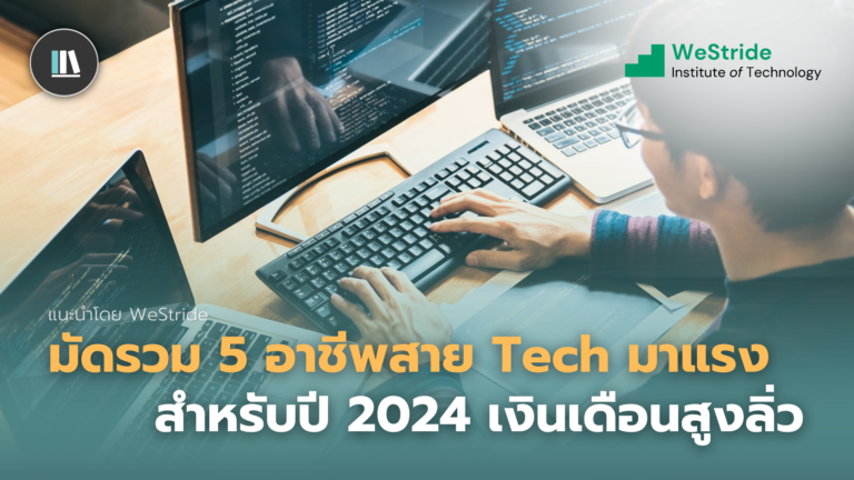 มัดรวม 5 อาชีพสาย Tech มาแรงสำหรับปี 2024 เงินเดือนสูงลิ่ว แนะนำโดย WeStride